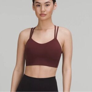 Lululemon Like a cloud longline bra * light support - Red Merlot